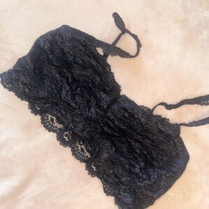 La SENZA Black Sparkle Lace Bandeau